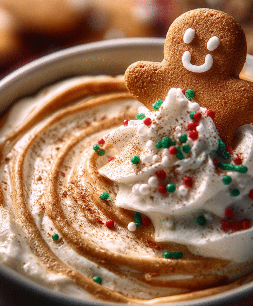 Gingerbread Cheesecake Spread (Fluffy Christmas Dip)