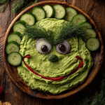 Grinch Guacamole Veggie Platter