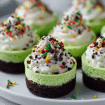 Grinchy Green Mini Cheesecakes