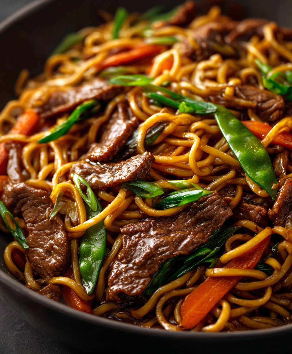 Hearty Beef Chow Mein
