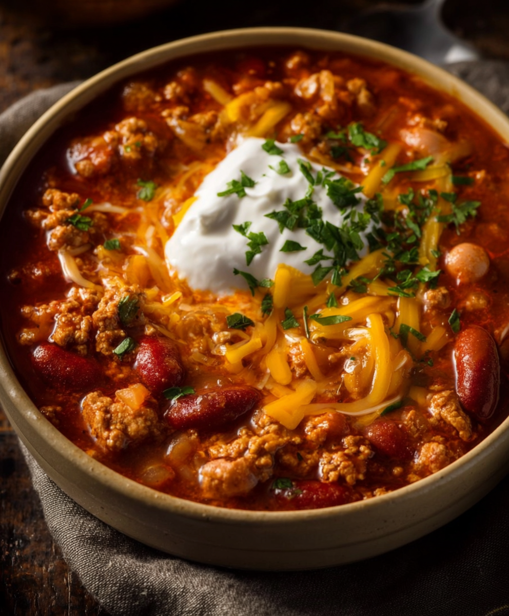 Hearty Ground Turkey Chili