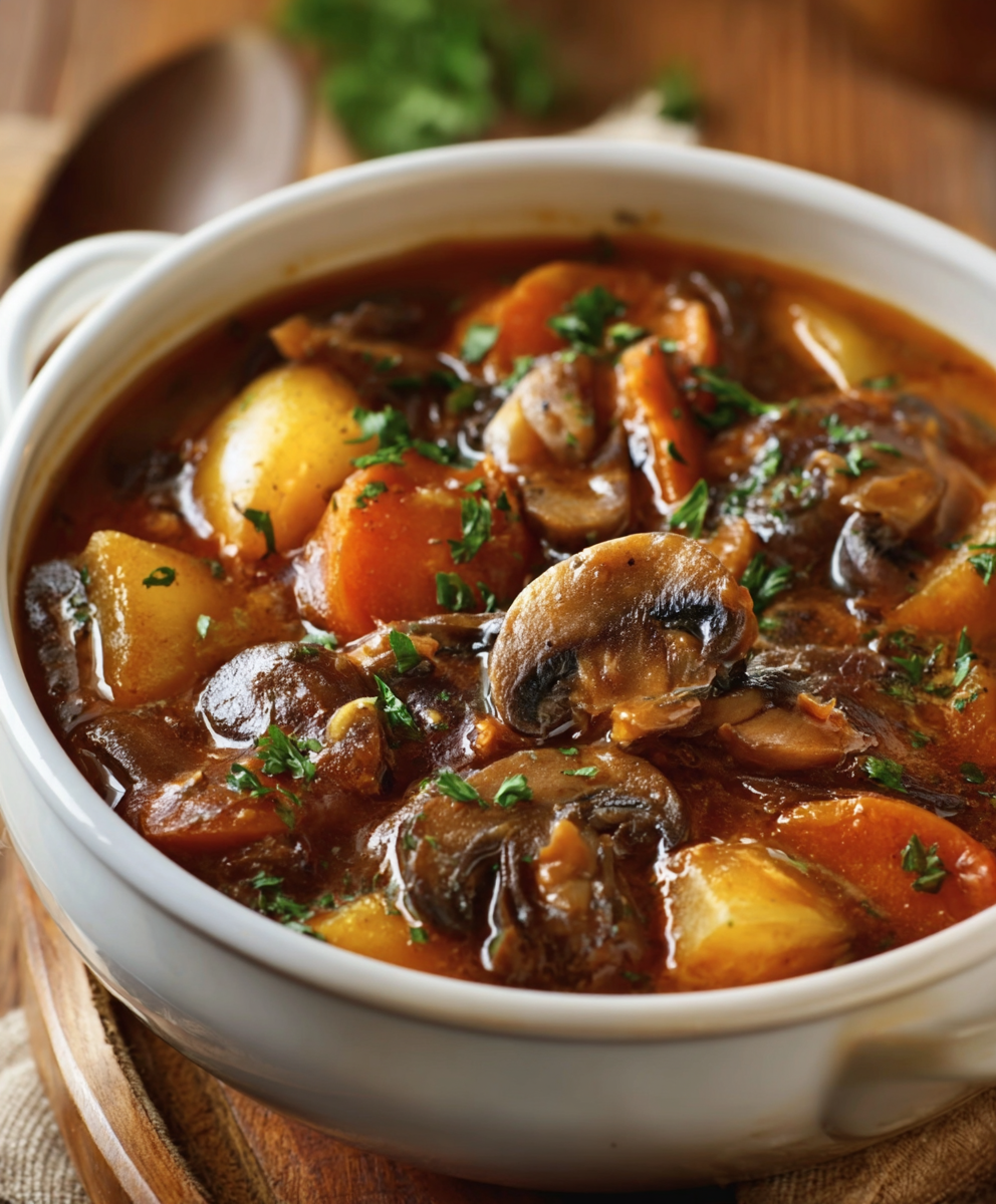 Hearty Rustic Mushroom Stew