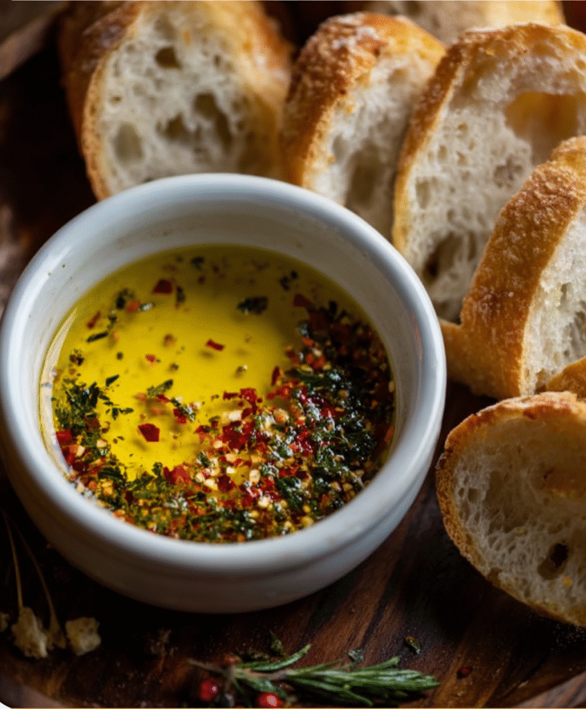 Irresistible Italian-Style Bread Dipping Oil