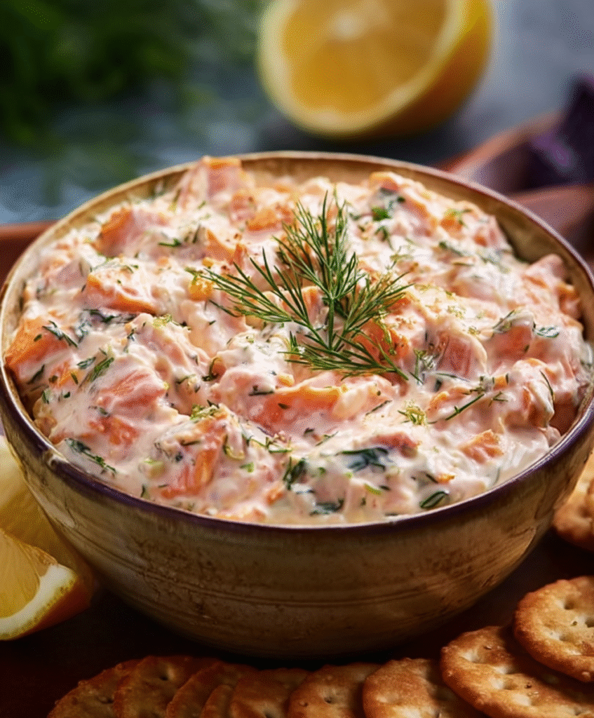 Irresistibly Creamy Lemon-Dill Salmon Dip
