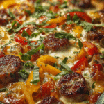 Italian Sausage & Pepper Cheesy Bake