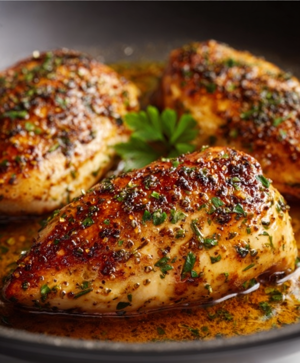 Juicy Garlic Butter Skillet Chicken