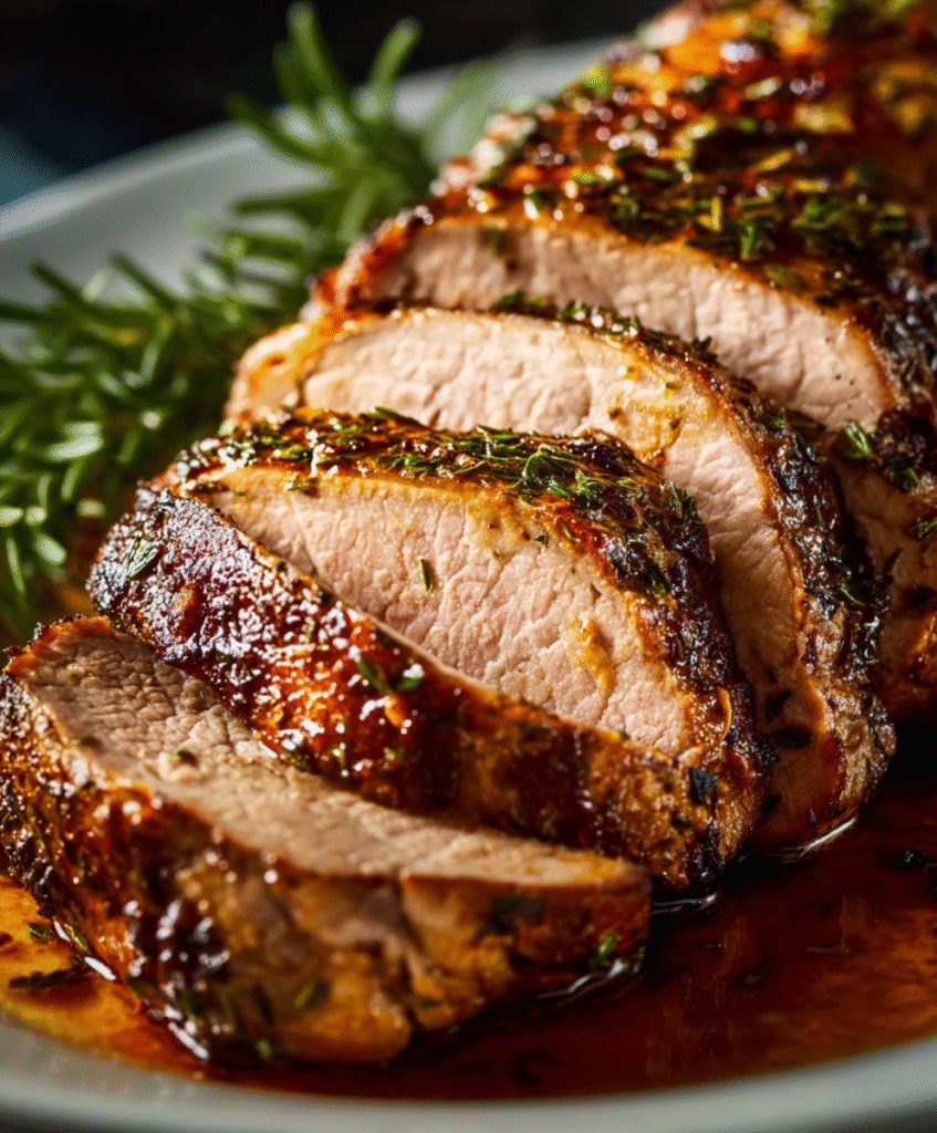 Juicy & Tender Garlic-Herb Pork Tenderloin Roast