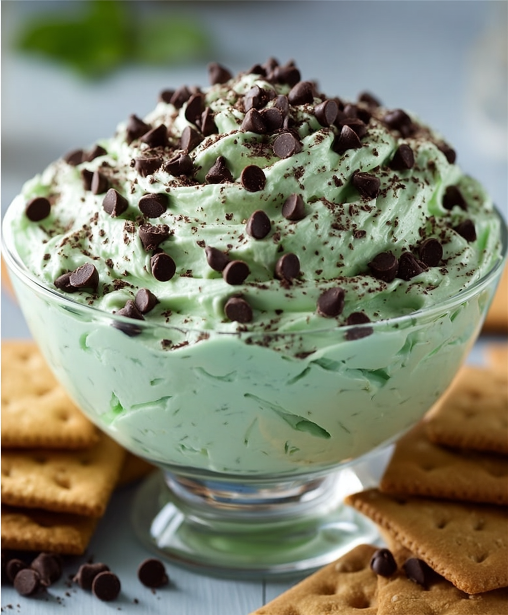 Mint Chocolate Chip Cheesecake Dip