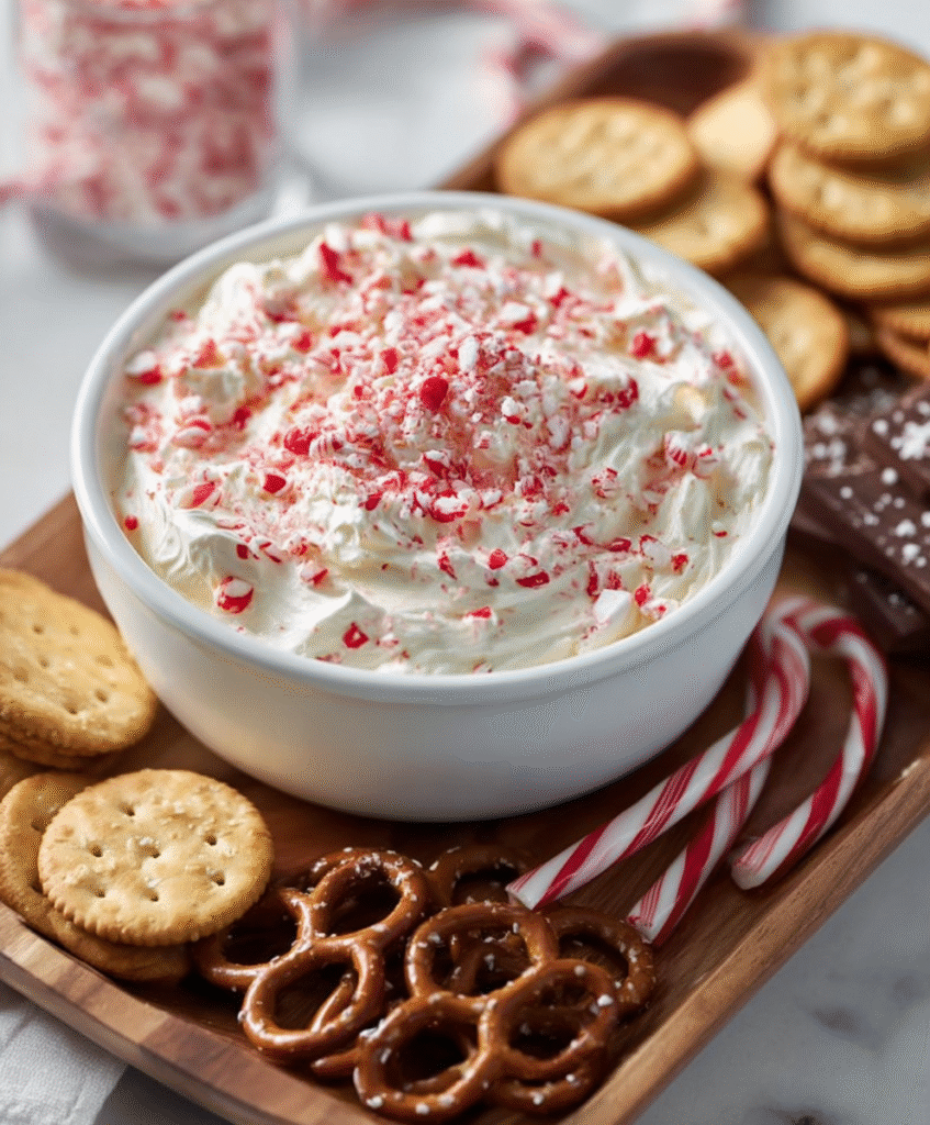Minty Peppermint Cheesecake Dip