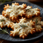 Rosemary-Parmesan Snowflake Cookies
