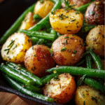 Simple Potatoes & Green Beans Skillet
