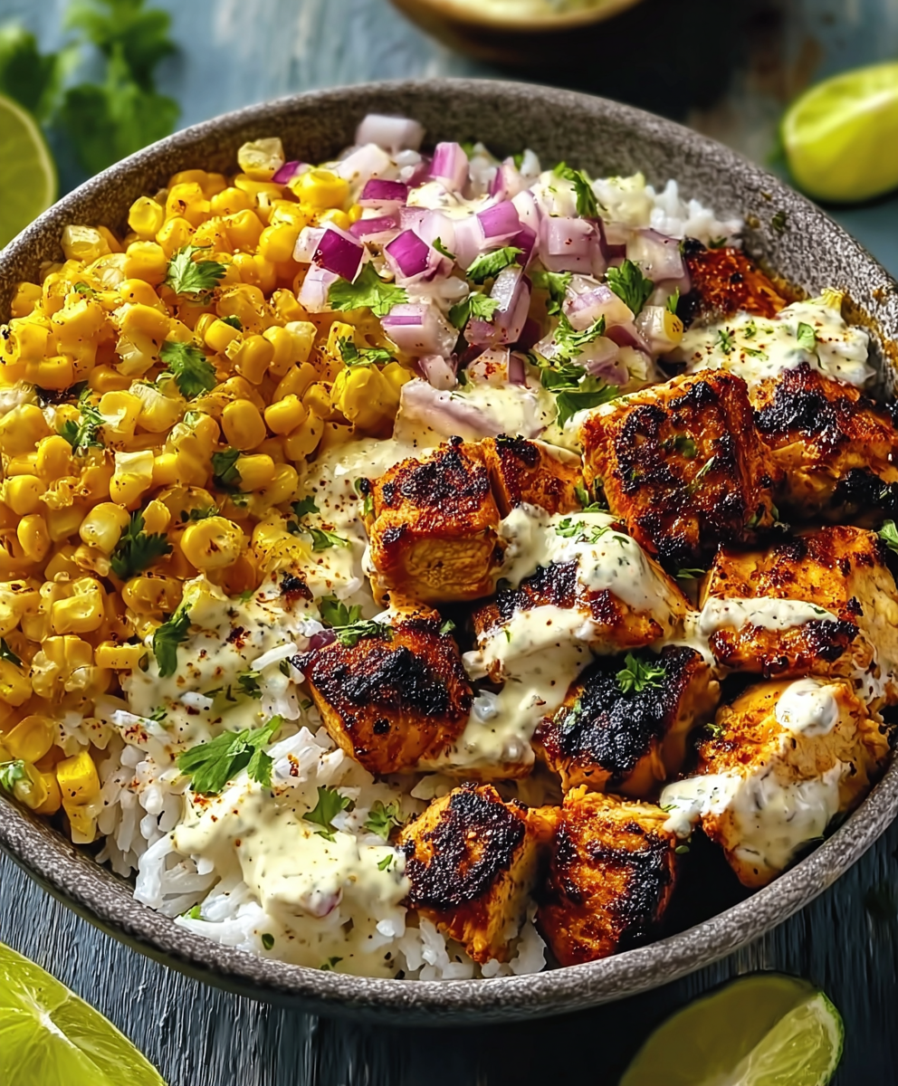 Street Corn Chicken Bowl