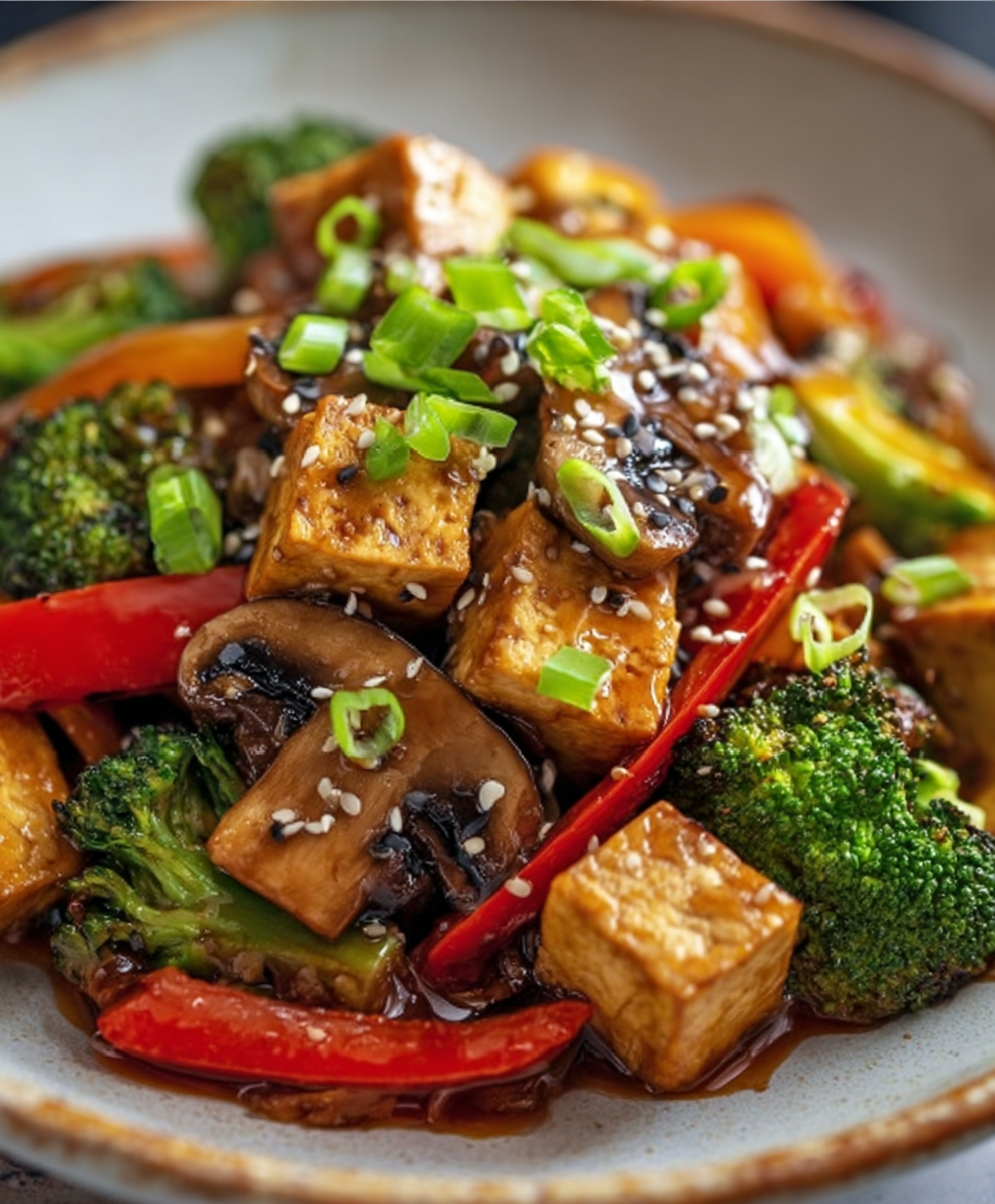 Umami Mushroom & Tofu Stir-Fry