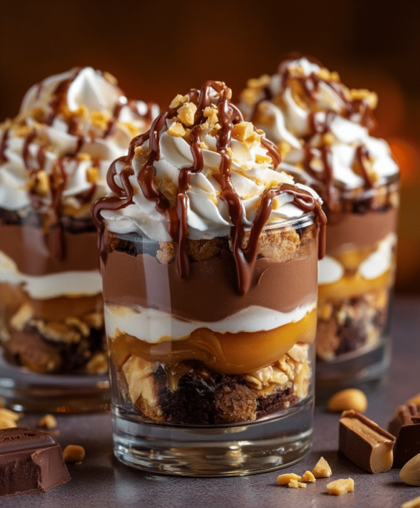 Verrines Façon Snickers Ultra-Gourmandes