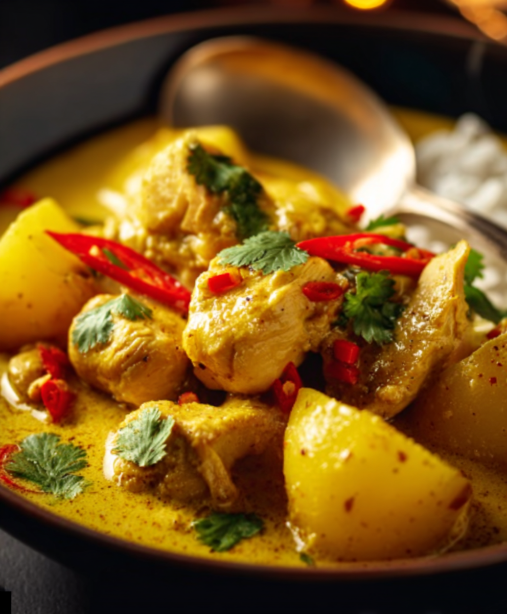 Authentic Thai Yellow Chicken Curry with Potatoes