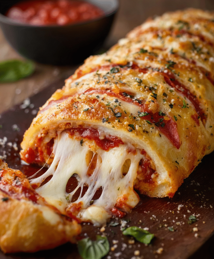 Cheesy Pepperoni Stromboli