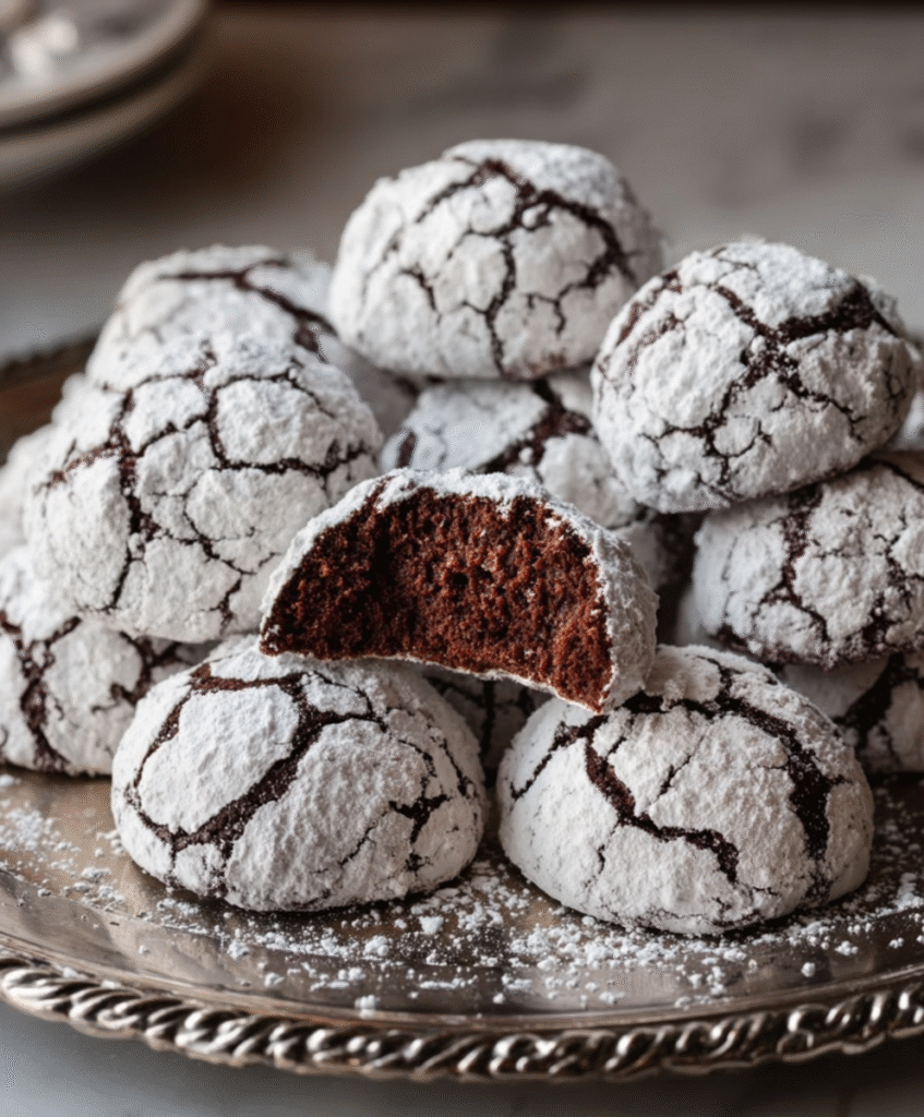 Chocolate Snowball Cookies