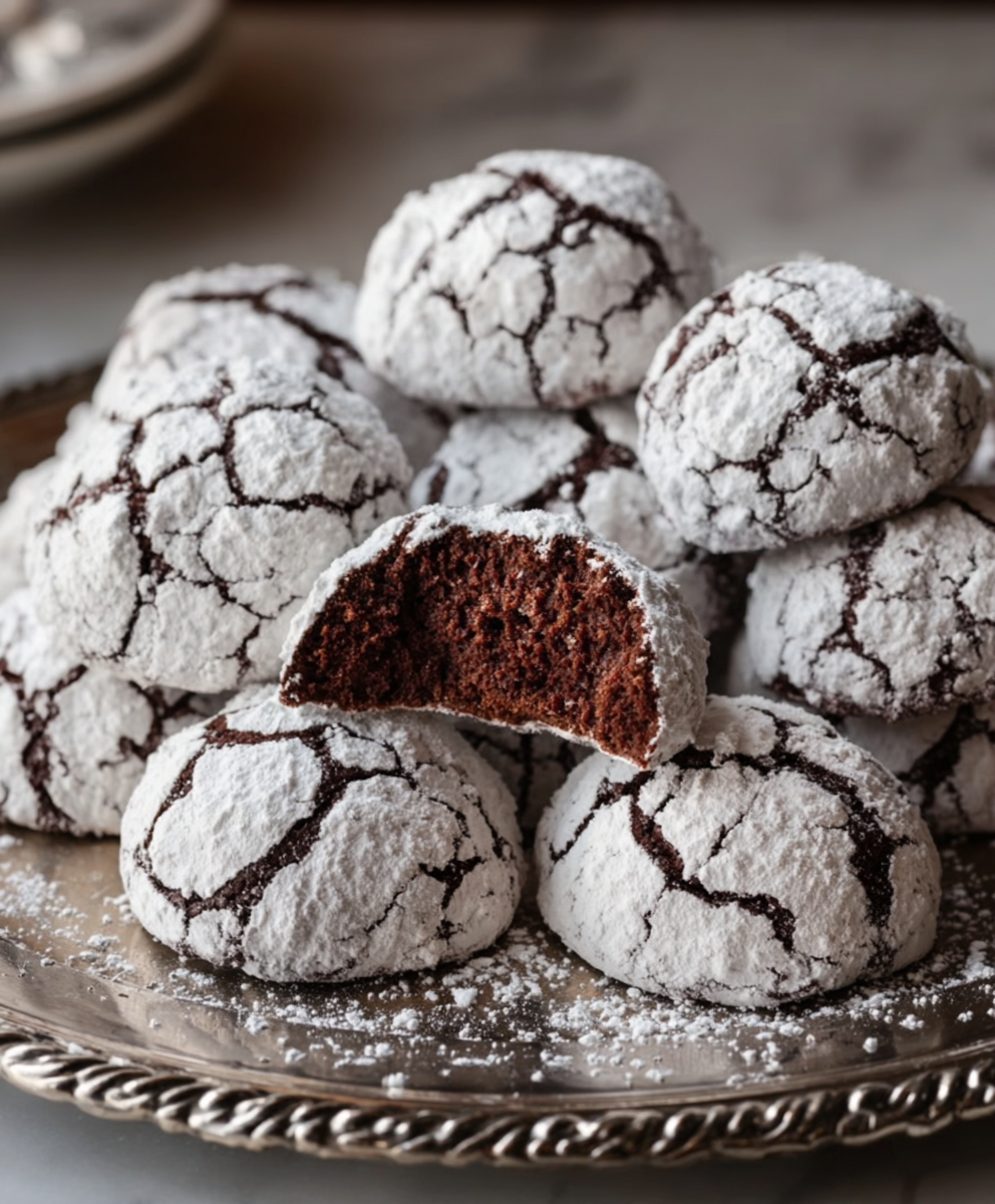 Chocolate Snowball Cookies