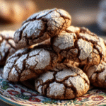 Cinnamon Coffee Crinkle Cookies
