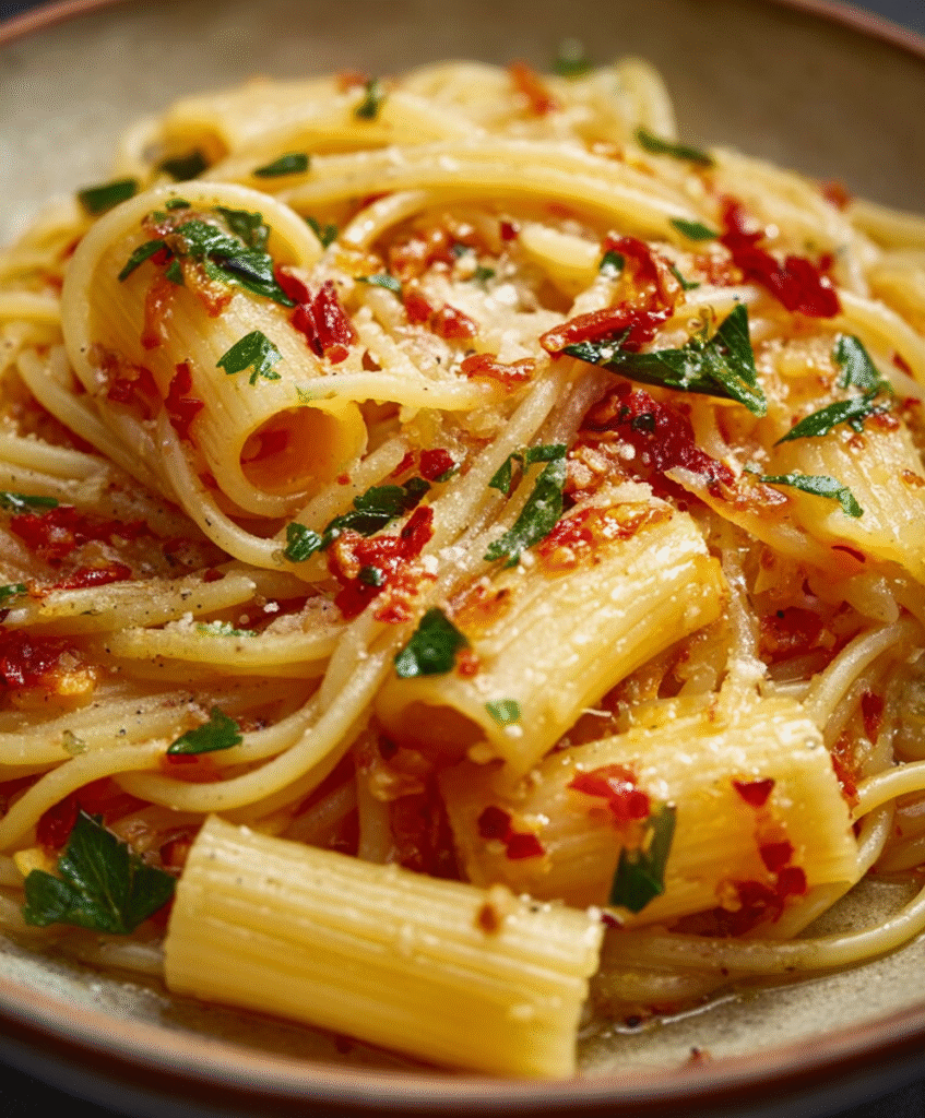 Classic Aglio e Olio with Fresh Parsley
