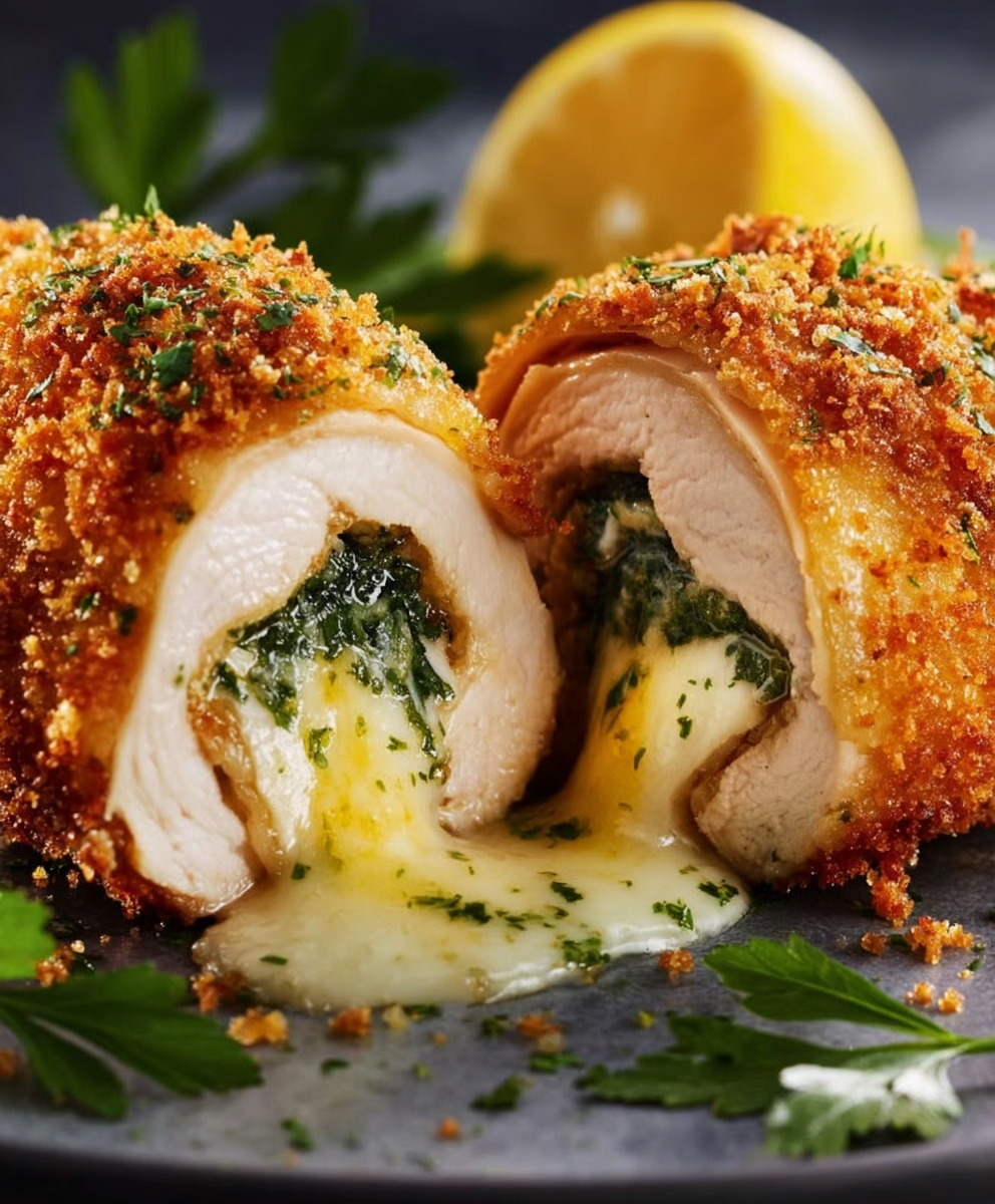 Classic Chicken Kiev with Garlic Butter