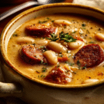 Cozy Creamy White Bean & Sausage Soup