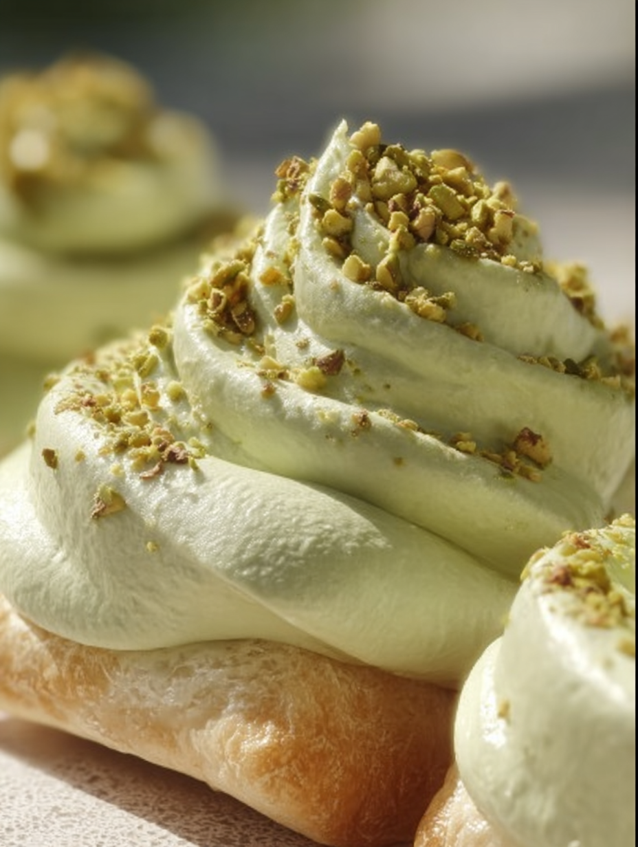 Cozy Pistachio Cream Layers