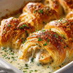Creamy Chicken Crescent Roll-Ups