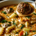 Creamy Italian Meatball Comfort Soup