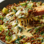 Creamy Linsen-Lauch-Pfanne (Lentil & Leek Skillet)