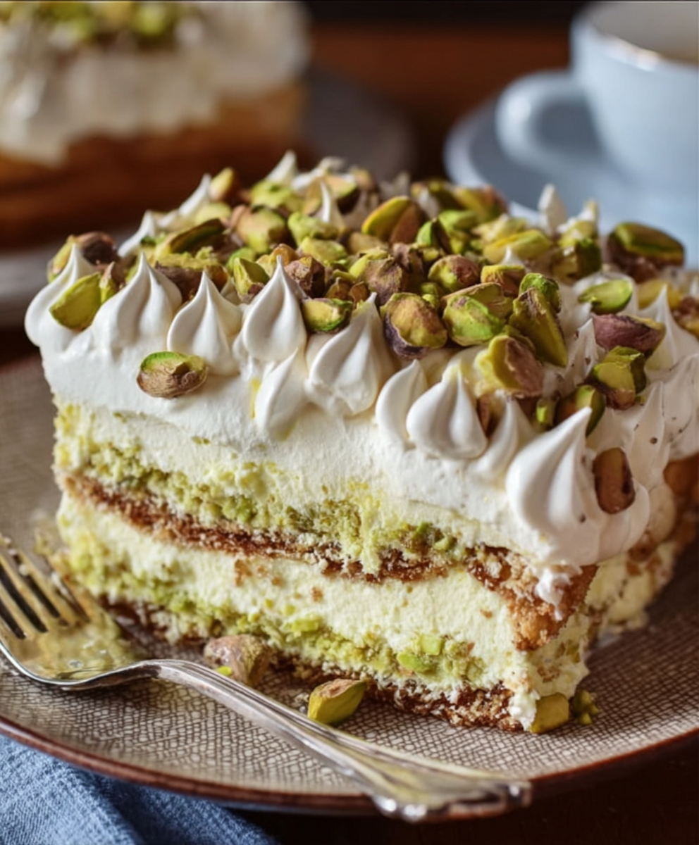 Creamy Pistachio Tiramisu Delight