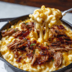 Easy BBQ Pulled Rib Mac & Cheese