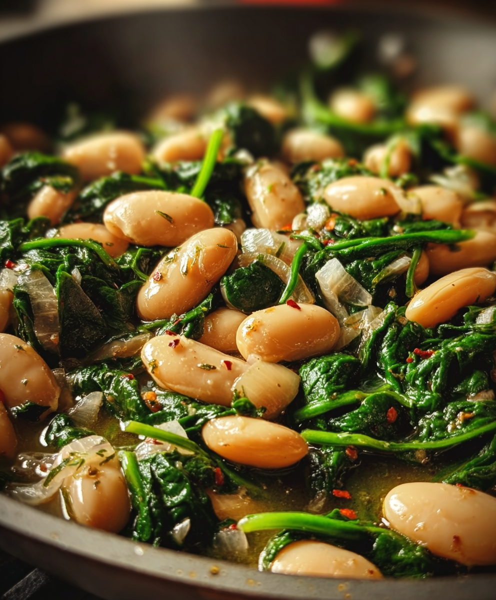 Garlicky Spinach & White Bean Power Bowl