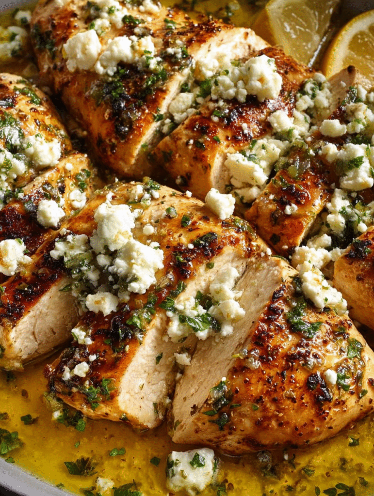 Greek Lemon Feta Chicken