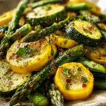 Lemon-Herb Asparagus with Zucchini & Squash