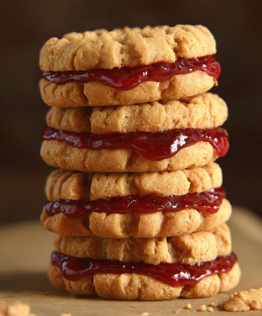 PB&J Peanut Butter Sandwich Cookies