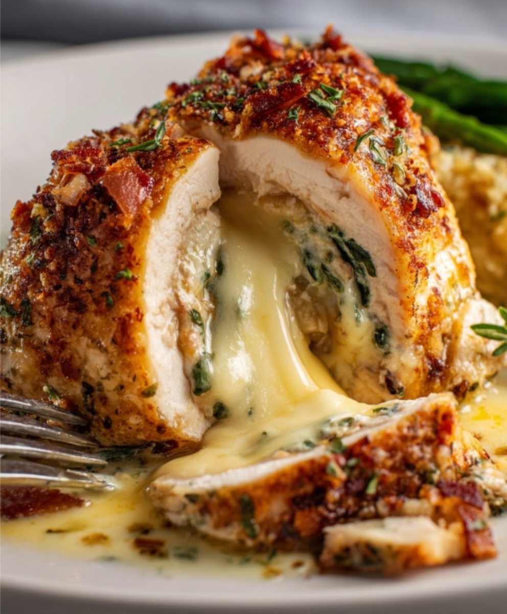 Ruth’s Chris–Style Cream Cheese Stuffed Chicken