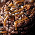 Sea Salt Caramel Double Chocolate Cookies