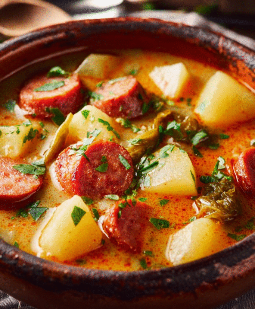 Spanish Potato & Chorizo Comfort Soup