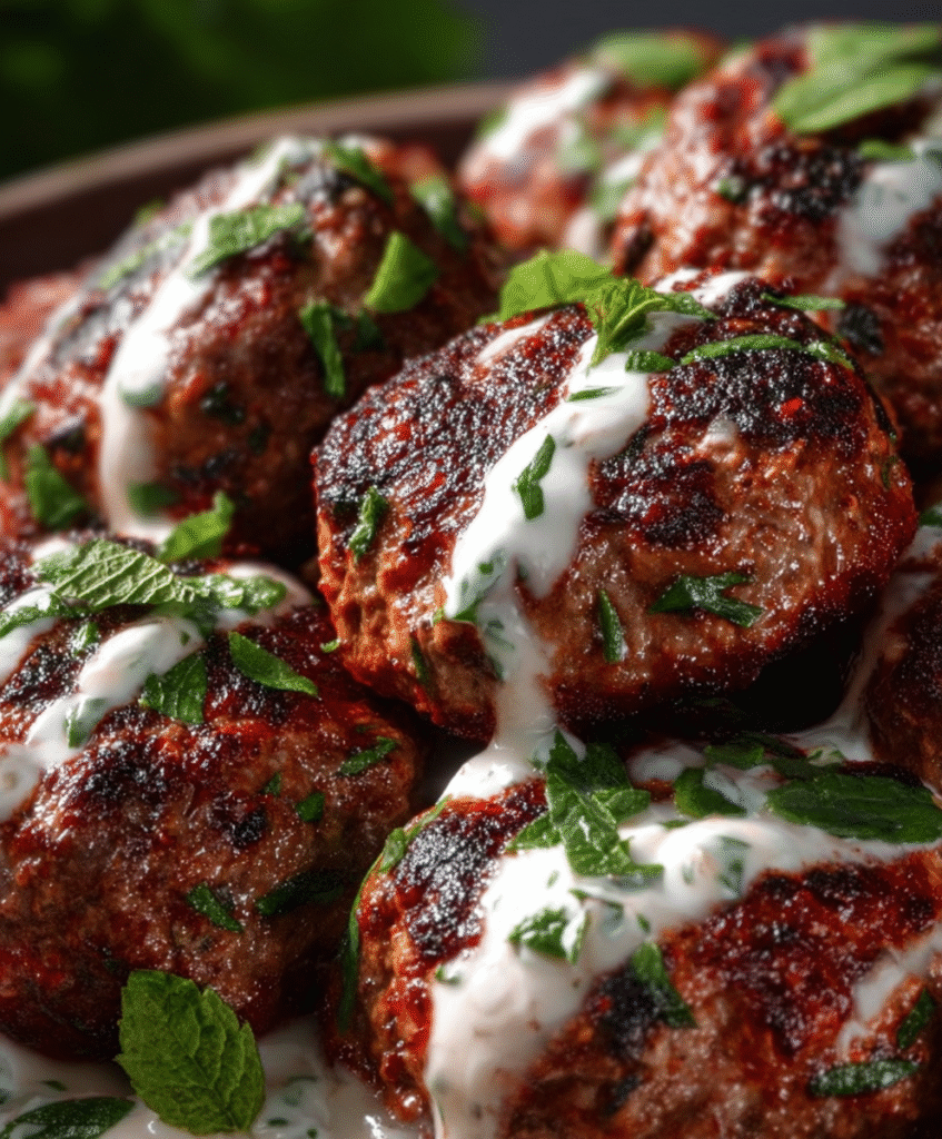 Spicy Armenian Beef Kefta with Creamy Duo