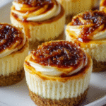 Vanilla Bean Crème Brûlée Cheesecake Cupcakes