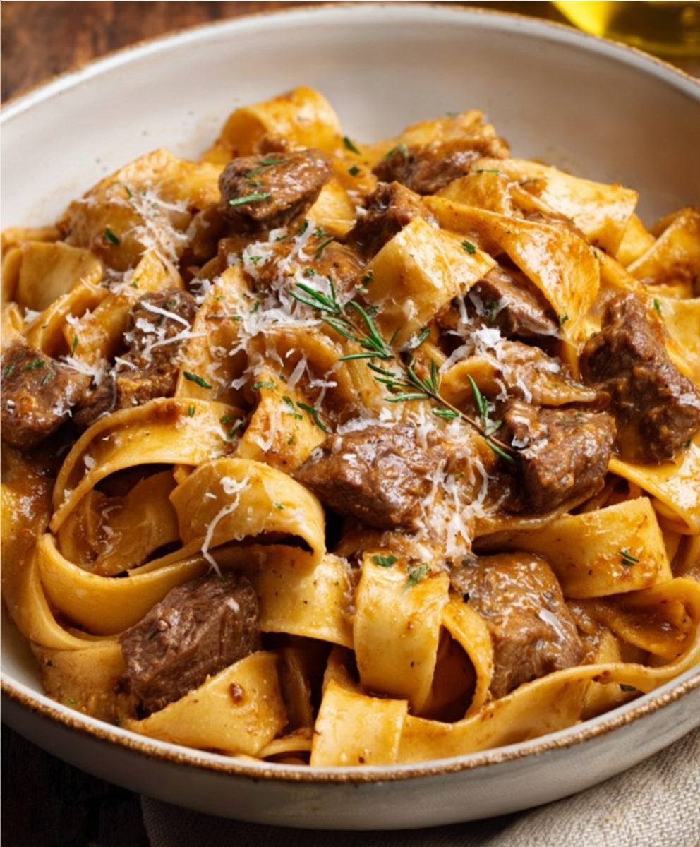 Velvety Chicken Liver Pappardelle