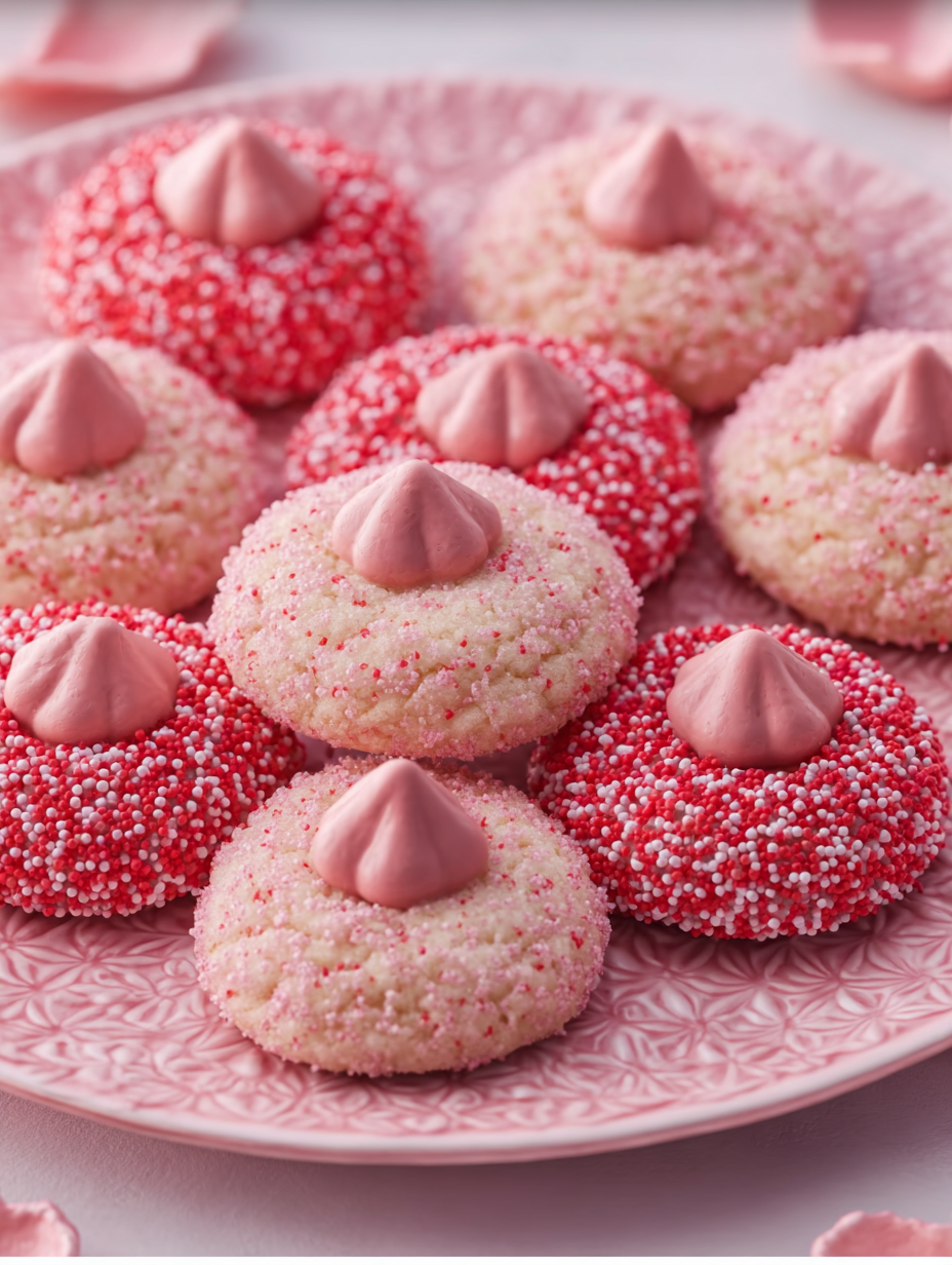 Blush Strawberry Kiss Cookies