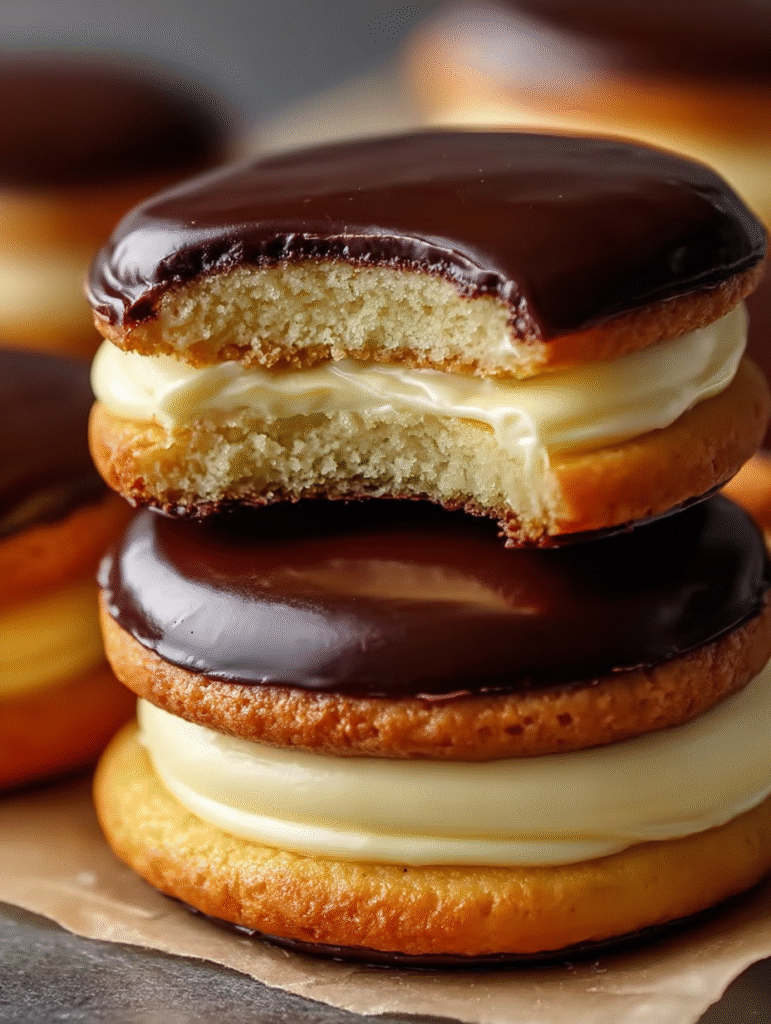 Boston Cream Pie Cookies