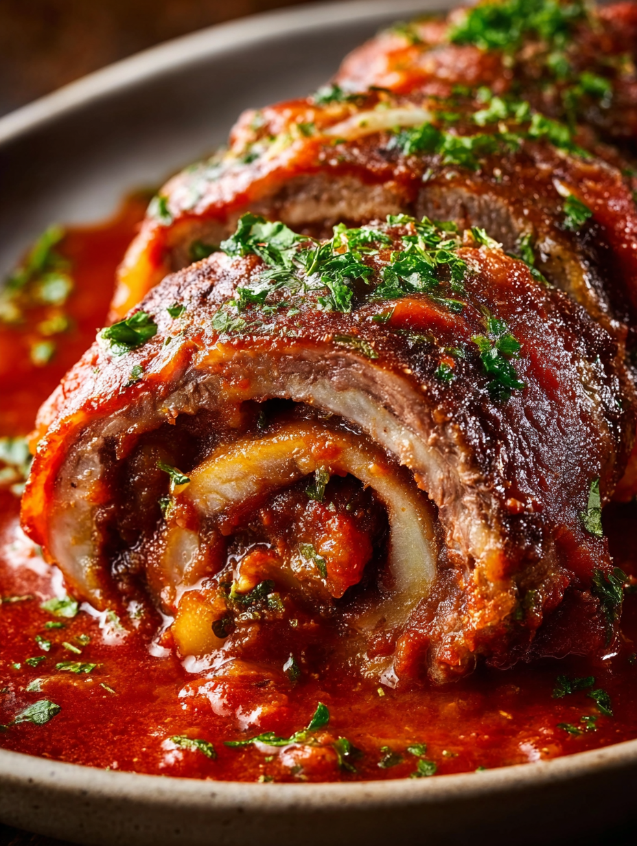 Classic Italian Beef Braciole (Slow-Simmered Sunday Sauce Rolls)