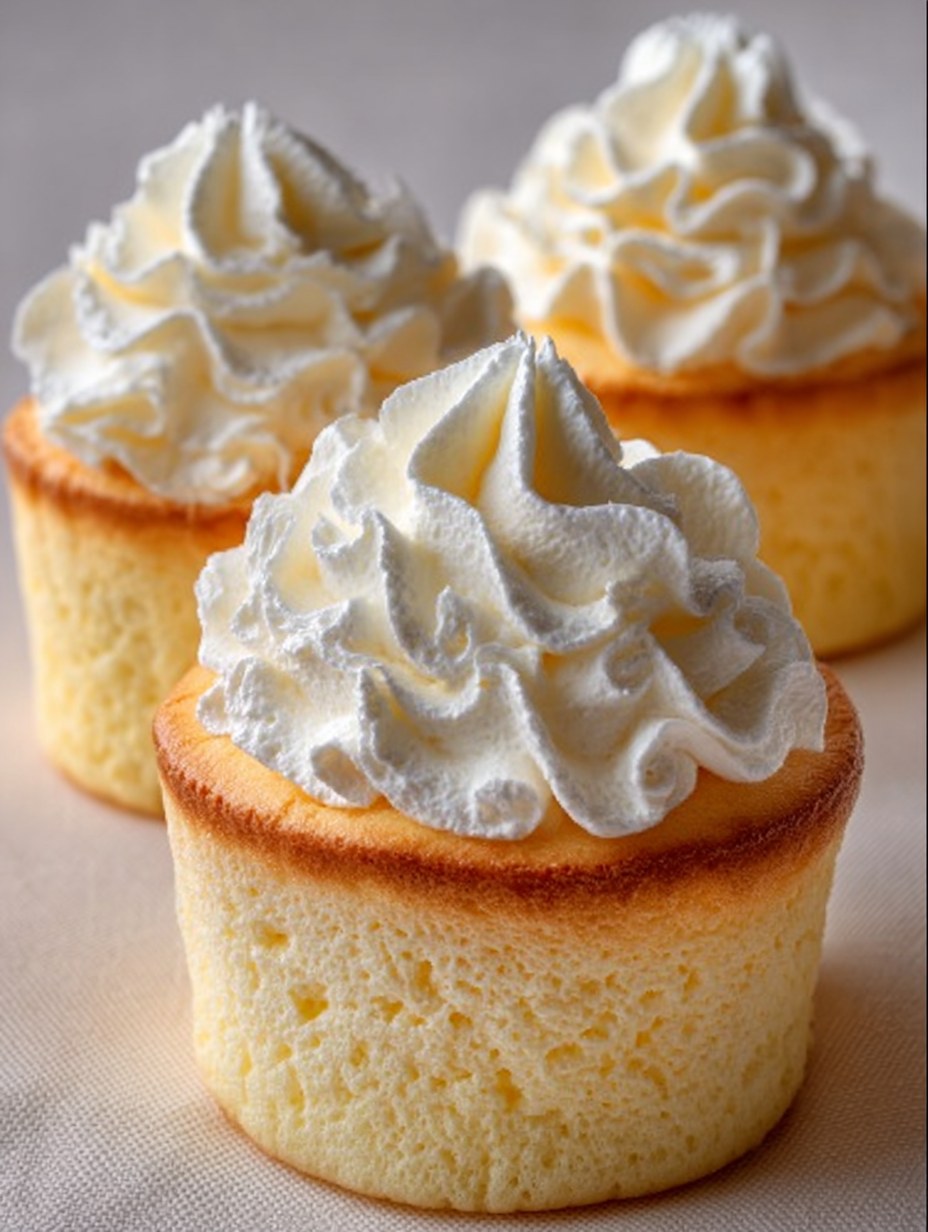 Cloud-Soft Japanese Cotton Cheesecake Cupcakes
