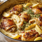 Creamy Chicken à la Normande Casserole