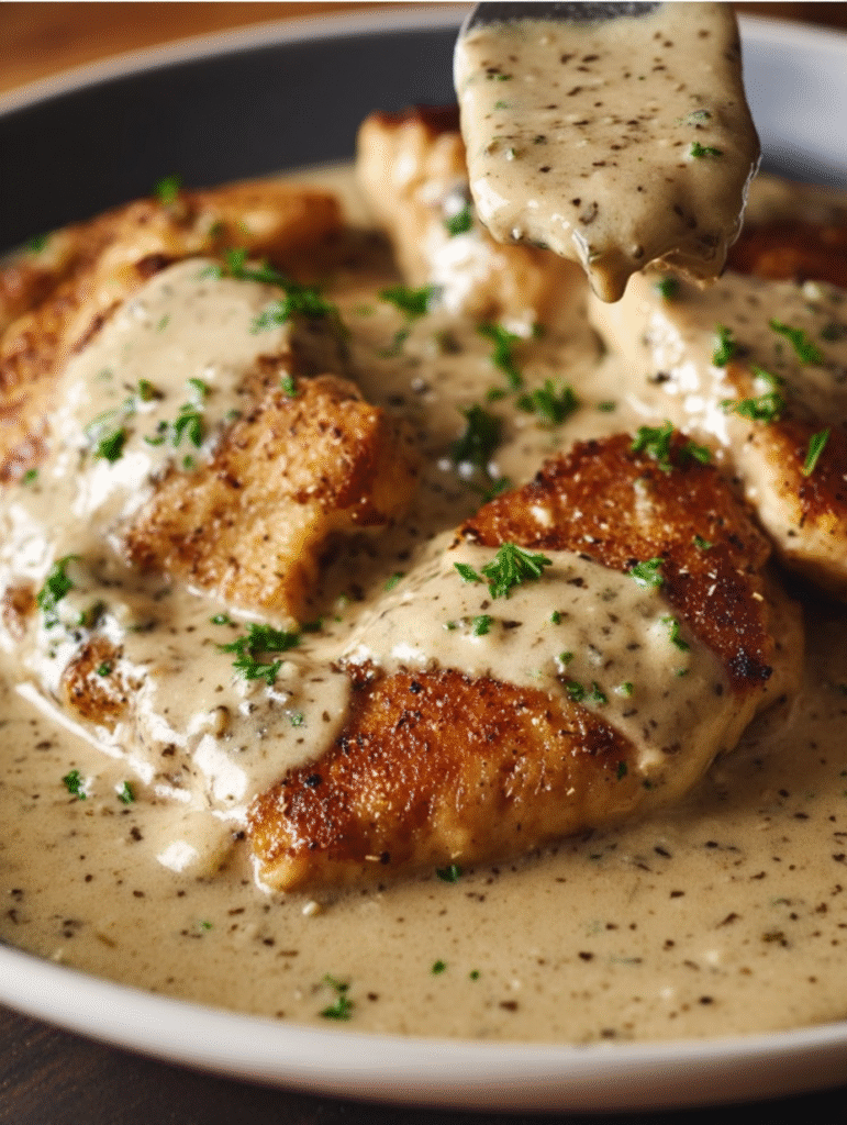 Creamy Irish Skillet Chicken with Herb Gravy