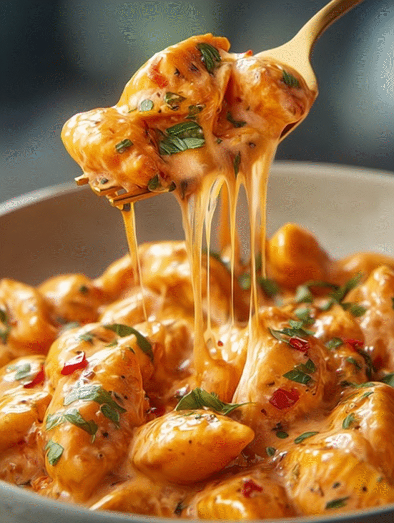 Creamy Tomato Garlic Chicken Pasta Skillet