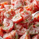 Creamy Tomato Garlic Salad